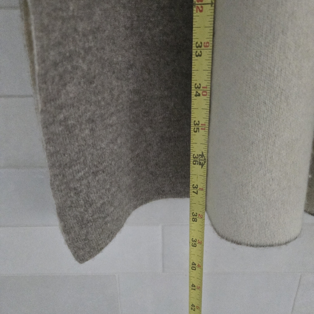 Max Studio Luxury Cashmere Double Face Open Front Long Cardigan Sweater Jacket M - Picture 7 of 8